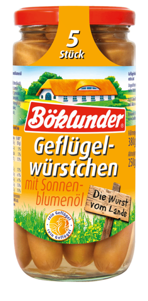 93705_Böklunder Geflügel-Würstchen 5=250g